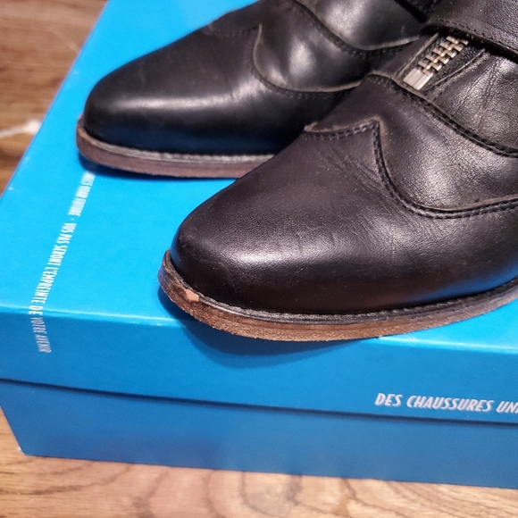 John Fluevog Women's Jett Boot | Buckle and Zipper Booties | Women's Size 6 - Picture 6 of 7